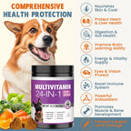 24-in-1 Daily Dog Multivitamin Chews – Complete Support for Joints, Gut, Skin & Overall Health