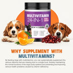 24-in-1 Daily Dog Multivitamin Chews – Complete Support for Joints, Gut, Skin & Overall Health